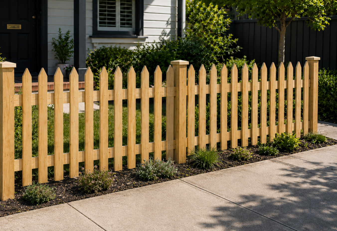 Standard timber paling fences